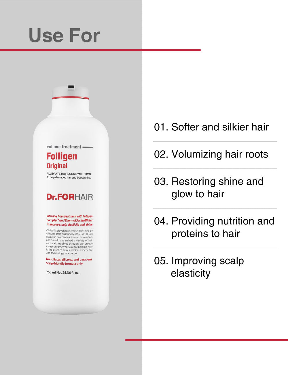 Dr.FORHAIR Folligen Original Treatment 750mL 3